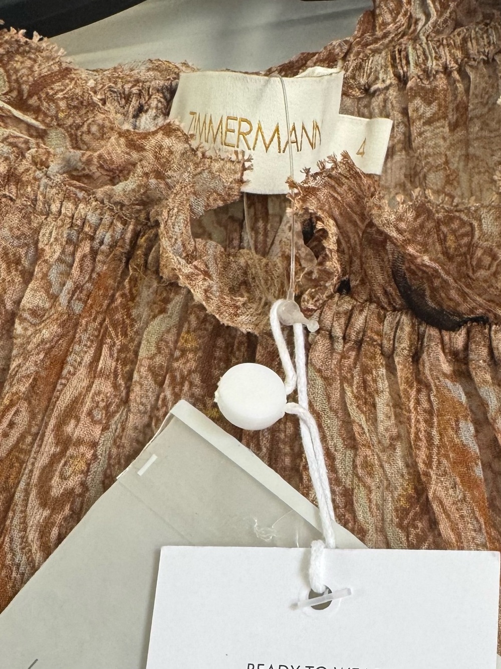 Zimmermann Paisley Long-Sleeve Midi Dress - Picture 11 of 11